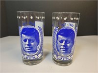 32x Vintage jfk memorial drinking glasses