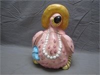 Cool Female Flamingo Ceramic Cookie Jar