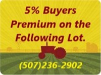 5% Buyers Premium on Lot 20y
