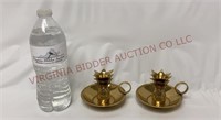 Pineapple Shaped Brass Finger Candlesticks ~ 2