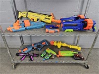 Large Lot Assorted Nerf Guns & More Untested