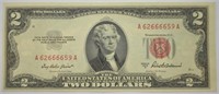 TWO DOLLAR US NOTE  RED SEAL