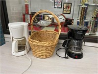 coffee makers & basket