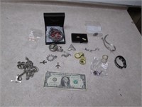 Assorted Jewelry Lot Marine Corp Medal/Pendant