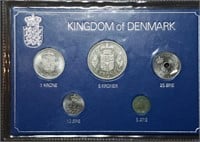 1970s Kingdom of Denmark BU Coin Mint Set