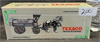 COLLECTIBLE TEXACO HORSE AND TANKER DIE CAST BANK