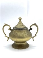 Brass Metal Creamer Sugar Pot