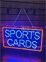 Neon Sports Cards Store Display Lightup Sign