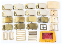 US MILITARY CADET'S BRASS BELT BUCKLE LOT