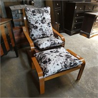 Modern Chair & Ottoman