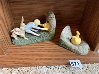 CHRISTOPHER ROBBINS AND POOH GAND BOOK ENDS