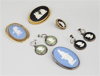 8pc Gold Filled Sterling Silver Wedgwood Jewelry.