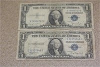 Lot of 2 1935 $1.00 Note