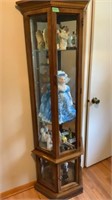 Curio Cabinet with Glass Shelves ONLY NO CONTENTS
