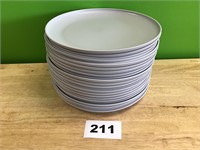Room Essentials Gray Plastic Plates lot of 24