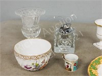 china, plates, small vases etc