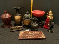 Décor Brass Urn Vases Trinket Box Plaques+