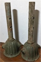 Pair of Vintage Fixtures for Ceiling Lamp/Fan