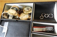 Small Qty of jewelry, watches, pocket watches,