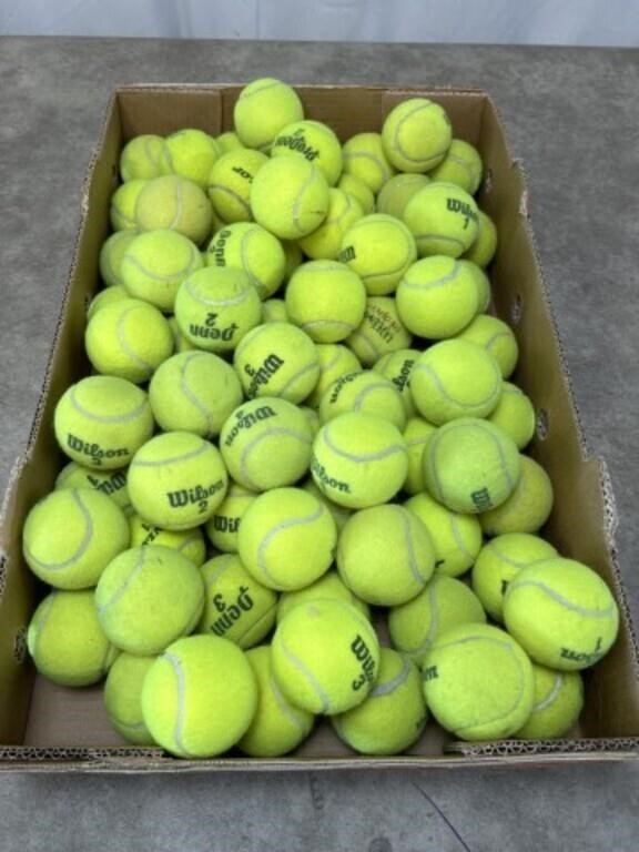 Assortment of tennis balls, over 75 balls!!