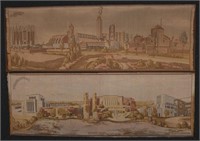 2-1933 WORLDS FAIR LARGE TAPESTRIES