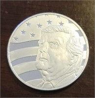One Ounce Silver Round: Trump