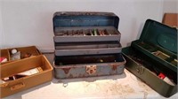 3 TACKLE BOXES + CONTENTS