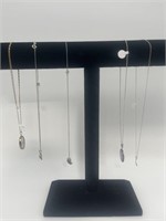 5 Necklaces - Assorted Chains & Charms - Lengths,