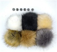 6 Inch XLarge Faux Fur Pompoms Ball