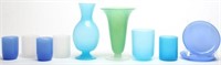 Vintage Opaline Glass Articles, 10