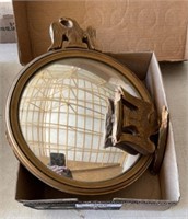 Pair of Round Framed Mirrors