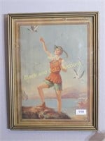 Framed Antique Peter Pan Print