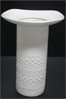 MID CENTURY WHITE BISQUE PORCELAIN VASE-KAISER