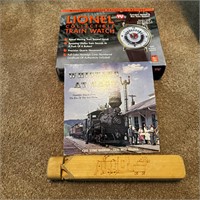 Lionel Train Watch & Wood Whistle