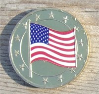 Military Challenge Coin 1 1/2" POW