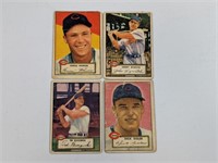 1952 Topps (4 Different Cincinnati Reds): Poor