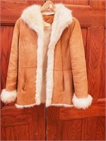 Ugg shearling coat, size small petite