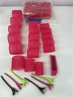 2 SETS OF JUMBO SIZE SELF GRIP HAIR ROLLERS