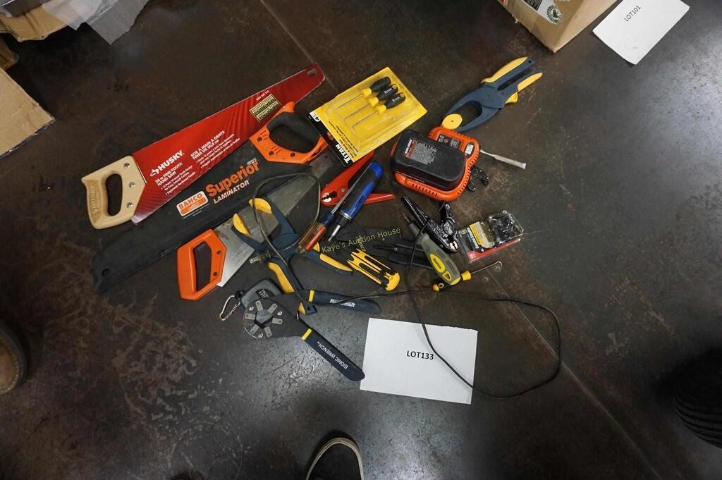 misc. tools incl. saws, screwdrivers, Bionic
