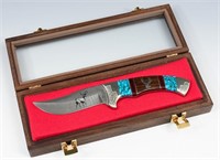 "MULE DEER" FIXED BLADE KNIFE WITH CASE