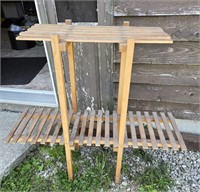 2 Tiered Wooden Plant Stand