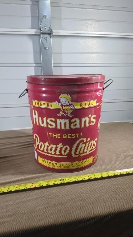 HUSHMANS POTATO CHIPS TIN