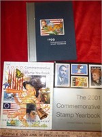 3pc US Commemorative Mint Stamp Books 1999 - 2001