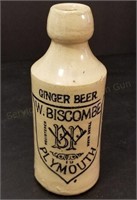 W.Biscombe Stoneware Ginger Beer Bottle