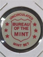 Uncirculated bureau of the mint token