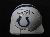 Joe Flacco Signed Mini Helmet JSA Witnessed
