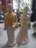 bride and groom avon decanters