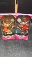 (2) UNIVERSITY O STATE & HUSKERS BARBIES