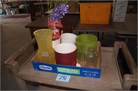 (6) Vases & Planters & Card Holder