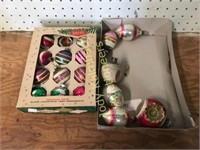 18 Vintage Glass Christmas Ornaments